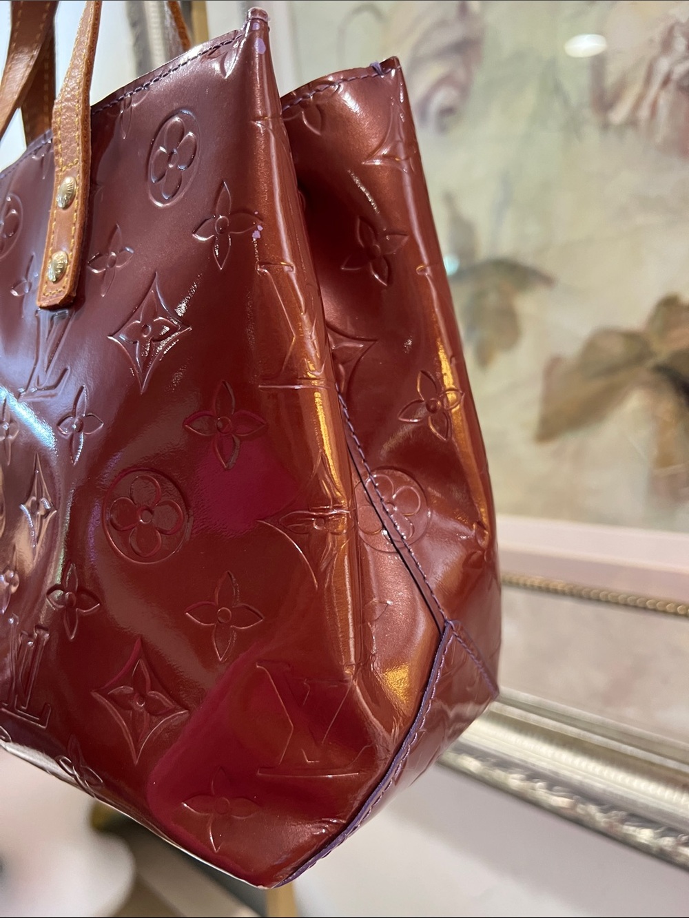 Louis Vuitton Reade PM Brown Vernis Vintage Handbag with COA - Picture 11 of 17